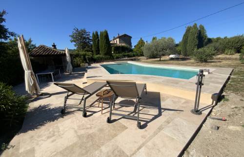 plage piscine travertin