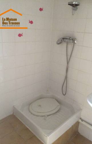 Receveur de douche avant travaux