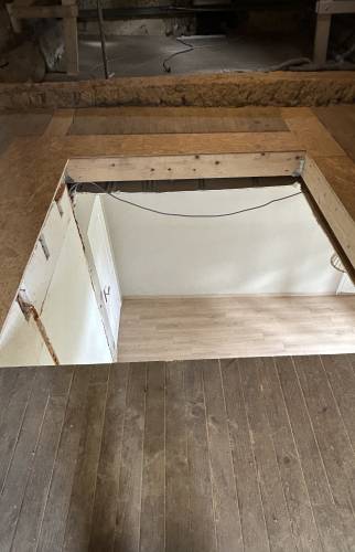 Vue d’ensemble de la création de trémie – Étape clé de la rénovation à Bruz