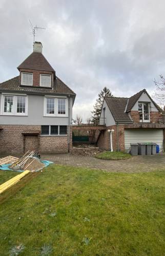 Création d'une extension pour relier l'habitation principale à la dépendance 