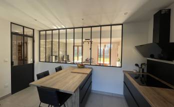 Une belle luminosité dans la cuisine