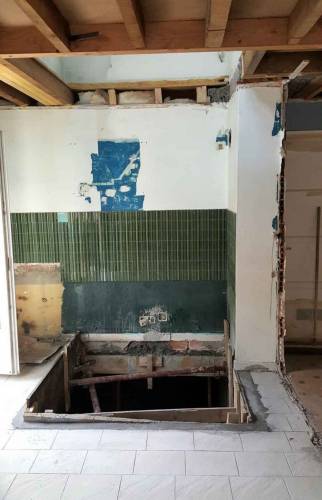 Réalisation d'un Escalier double - Lyon / Villeurbanne - Ouverture de Trémie