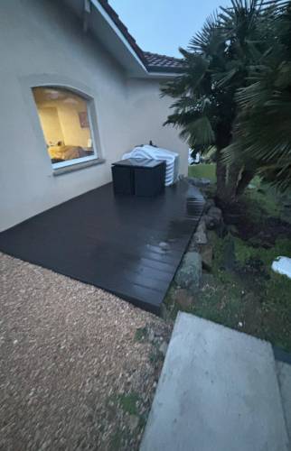 Création de terrasse en béton à Vienne