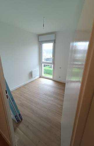 remplacement du sol en parquet bois massif