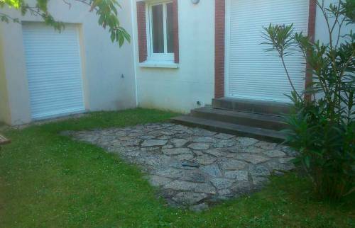 Avant travaux : ancienne terrasse à St Herblain (44)