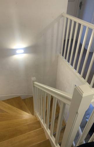 Transformation complète escalier bois par La Maison Des Travaux Bruz à Chavagne