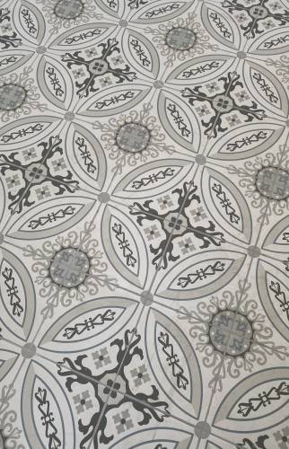 Création d'un sols carrelé dans le style de cette semi-bourgeoise 