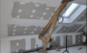 Travaux d'isolation thermique par l'intérieur dans les combles habitables d'une maison - Pornic 44210