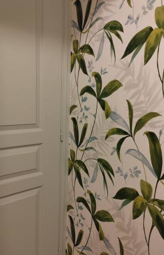 Nouvelle  peinture sur la porte des WC