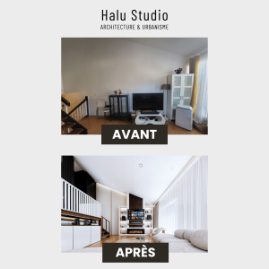Rénovation complète de duplex parisien de 80 m2 - Halimé Emma Tcholna - La Maison Des Architectes
