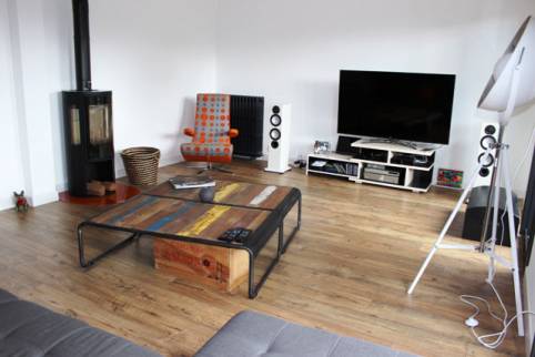 Installation d'un poêle à bois