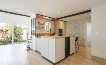 Rénovation de maison et extension à Thouaré-sur-Loire (44470) - cuisine aménagée