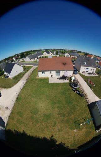 Arrière de la maison avant travaux de l'extension