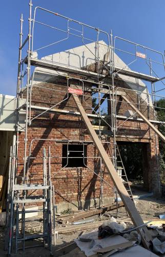 Démarrage travaux de rénovation du corps de ferme