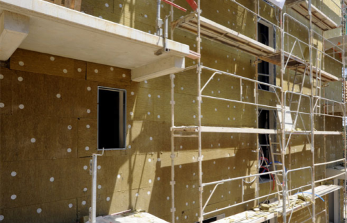 Chantier d'une Isolation thermique par l'extérieur