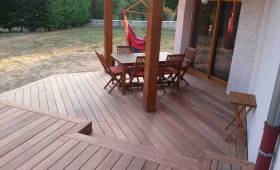 La terasse en cumaru, terminée