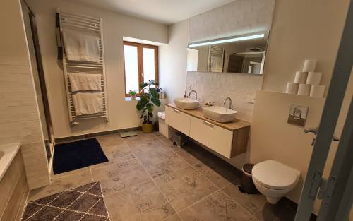 La salle de bain après travaux