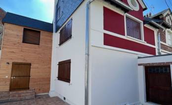 Façade rénovée par isolation par l'extérieur