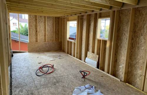 Surélevation en ossature Bois la Maison des Travaux Rouen 