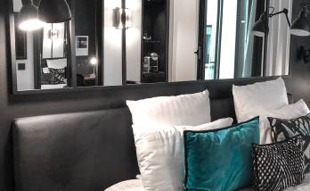 Rénovation d'une chambre avec verrière d'atelier en miroir à Beaumont 