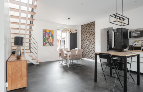 Surélévation de maison de 40 m² à Rezé - escalier