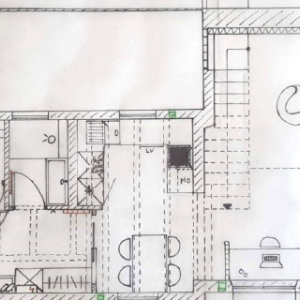 Plan architectural suppression escalier et création chambre - Camille Truttmann