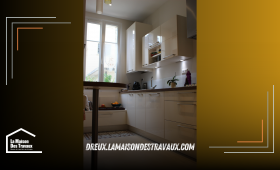 Optimisation d'espace cuisine à Chérisy grâce au courtier en travaux de Dreux