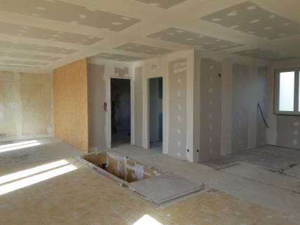 Travaux de rénovation de maison avec travaux de plâtrerie - Saint-Jean-de-Niost 01800