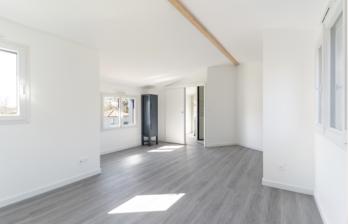 Surélévation de maison en ossature bois à Vertou