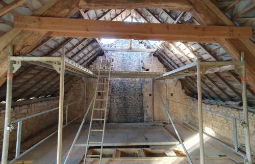 Revêtement de la toiture avant travaux