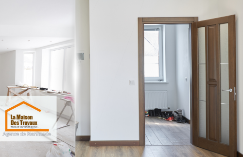 Le sol, auparavant usé et peu attrayant, a été remplacé par un parquet élégant et chaleureux, parfait pour un style intemporel. 