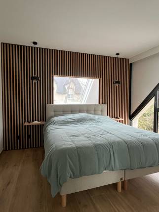 tête de lit sur mesure en position ouverte