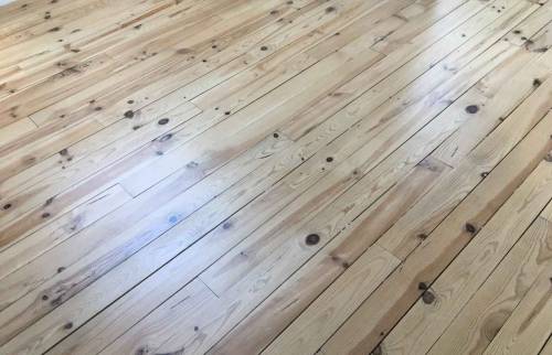 Parquet poncé - Chambre à coucher - Aménagement de combles à Vertou  (44) de 65 m²