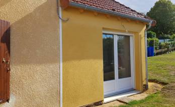 Extension terminée façade jardin