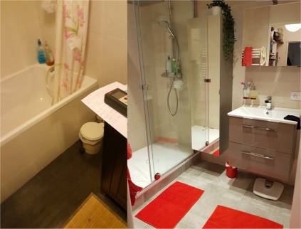 Avant-Après rénovation salle de bain