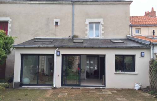 Rénovation d'une maison à Nantes - baies vitrées