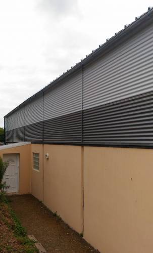 bardage bac acier onduline 2 couleurs