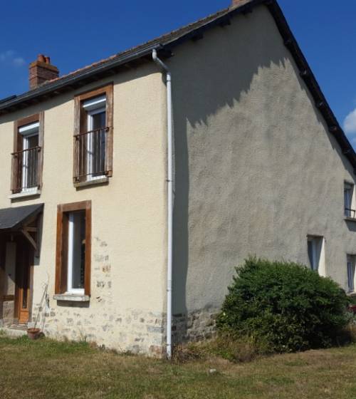 Rénovation pignon pierre terminée