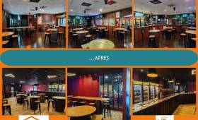 Rénovation et déco de l'espace bar du V and B - La Valette du Var 83160
