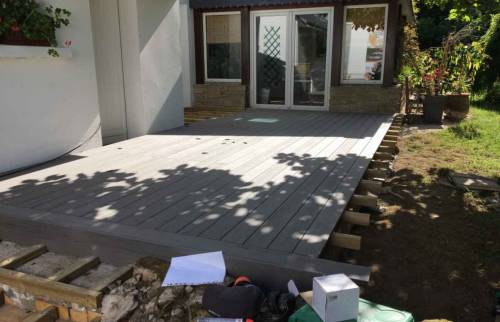 Finition de la terrasse 