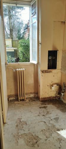 Rénovation complète de cuisine dans un appartement ancien à Sète (34200) avant