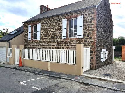 Rénovation des joints chaux et modification des façades d’une maison à Saint-Malo