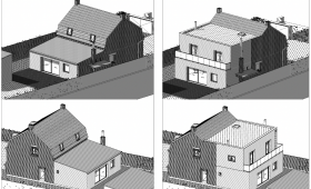 Plan exisitant et plan projet 