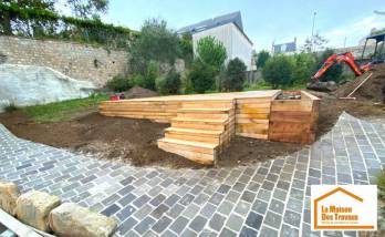 Création de terrasse et aménagement extérieur sur Le Mesnil-Aubert 50510