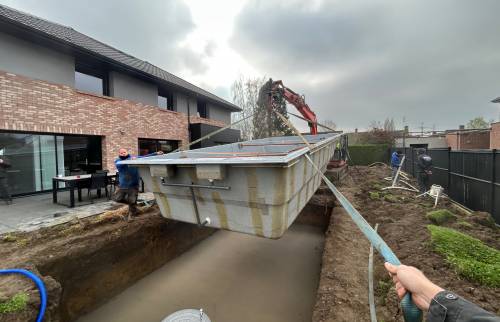 Chape versus gravier qui permet homogénéité avec le réseau de canalisation