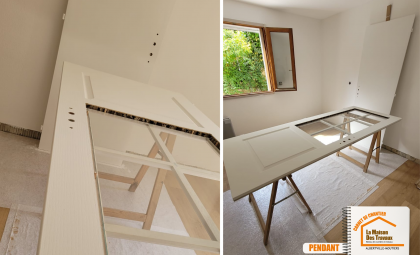 travaux de rafraîchissement Albertville, pose sol PVC Savoie, rénovation intérieure appartement, courtier en travaux Moûtiers, artisans locaux fiables