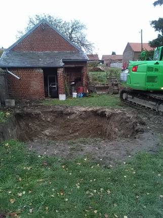 travaux cuve pluie
