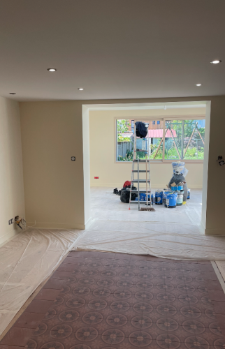 Extension de maison à Nantes (chantier en cours)