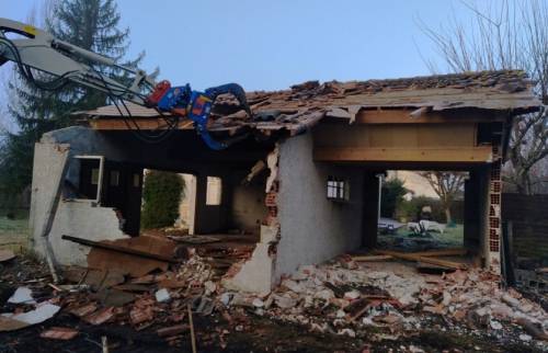 Travaux de démolition d’une maison