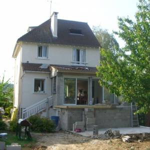Extension d'une maison traditionnelle, Essonne - Pendant les travaux